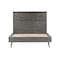 Armen Living Makena 3 Piece Queen Bedroom Set in Gray Acacia Wood SETMKBDQN3A - alternate 2